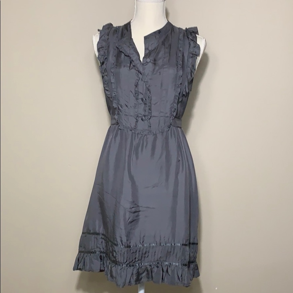 Grey silk dress